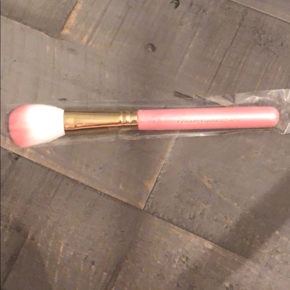 SLMISSGLAM Precise Powder SL42 Makeup Brush Pink Gold Tapered Synthetic Bristles